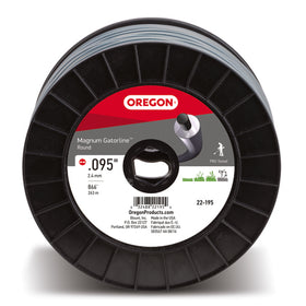 Oregon Magnum Gatorline Round Trimmer Line, .095" by 866' (22-195)