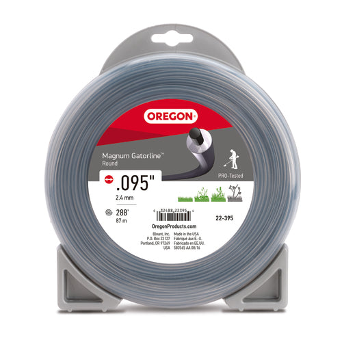 Oregon Magnum Gatorline Round Trimmer Line, .095" by 288' (22-395)