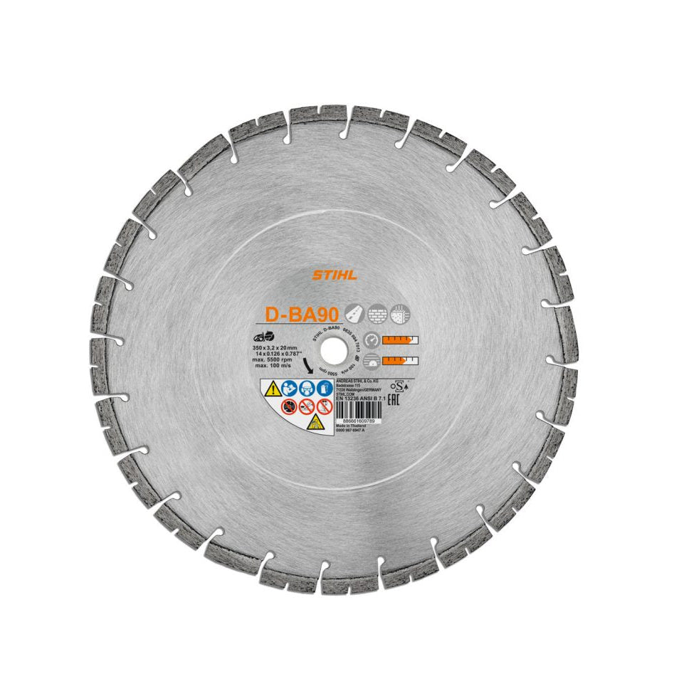 STIHL® 14" Diamond Cutting Wheel - Asphalt BA90