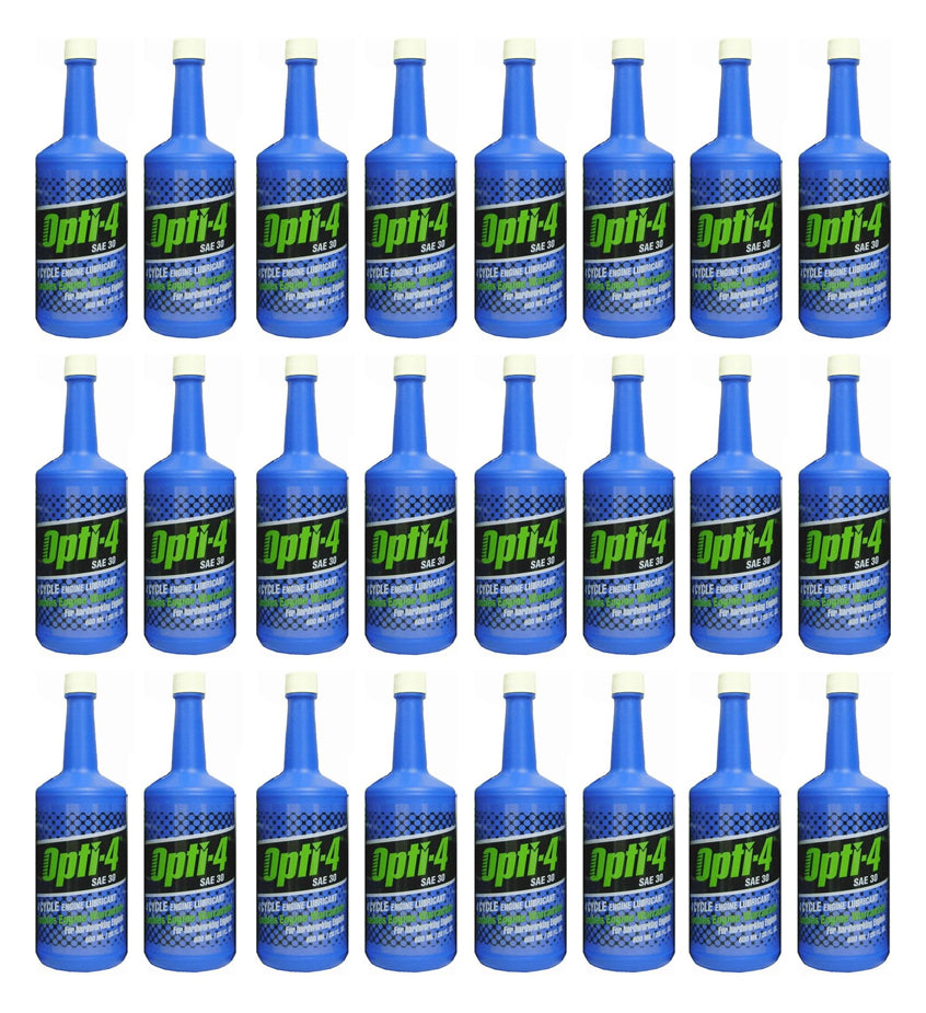Opti-4 43024 SAE 30 20 FL. oz (600 ML) 4-Cycle Engine Lubricant Bottle - 24 Pack