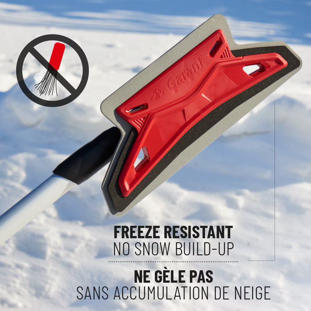 Garant 52-Inch Telescoping Scratch-Free Snow Brush with Pivoting Head and Ice Scraper (83608 / G52PSBTGA)
