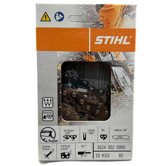 🎁 STIHL 33RS 60 Rapid Super Chainsaw Chain 16" (100% off)