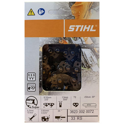 STIHL 33RS 72 Rapid Super Chainsaw Chain 20"
