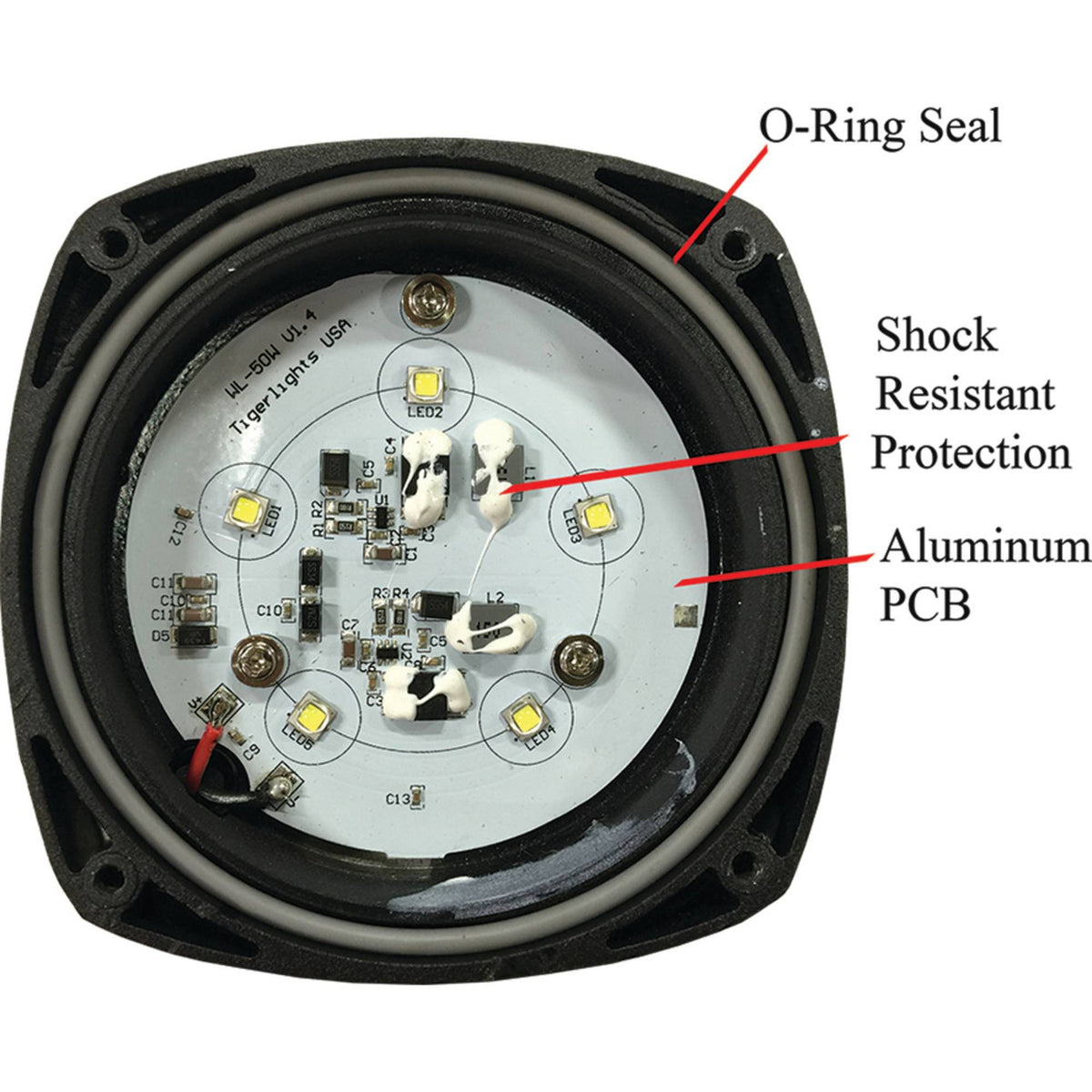 Tiger Lights Industrial 50W Compact LED Flood Light - Generation 2 (TL ...